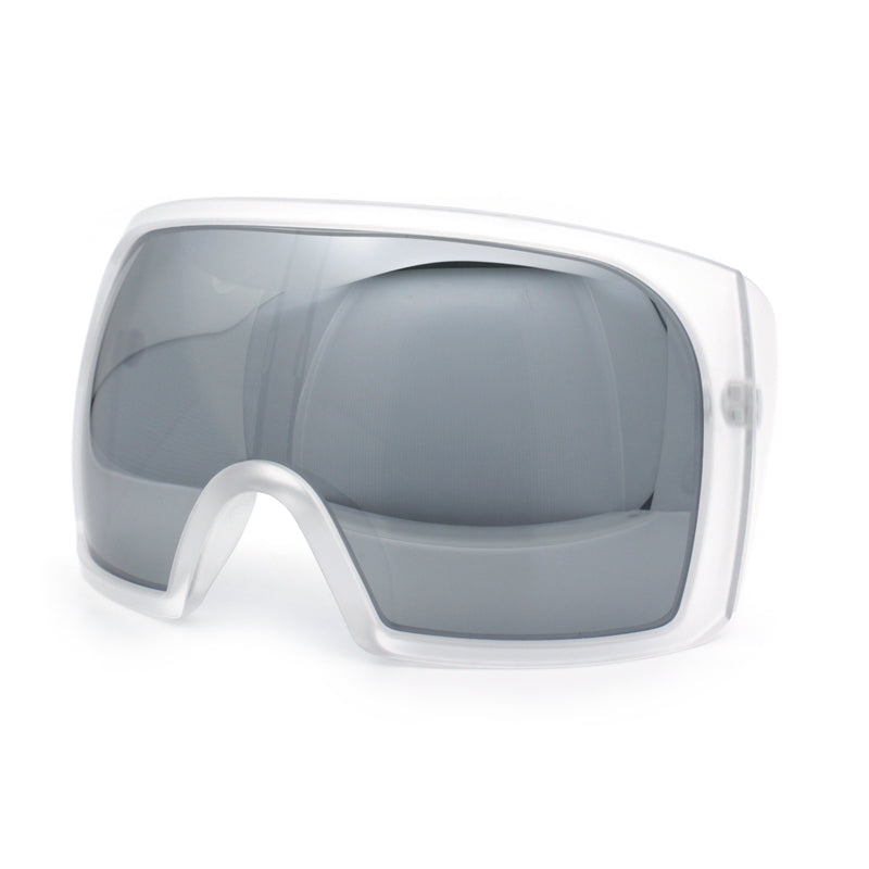 Super Oversized XXL Goggle Style Wrap Around Sport Plastic Sunglasses