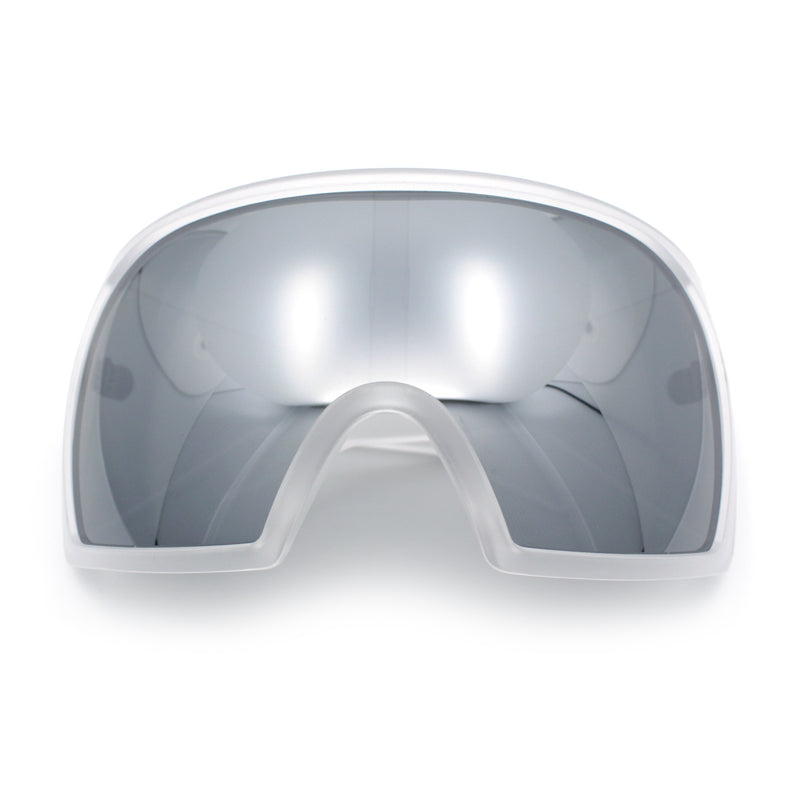Super Oversized XXL Goggle Style Wrap Around Sport Plastic Sunglasses