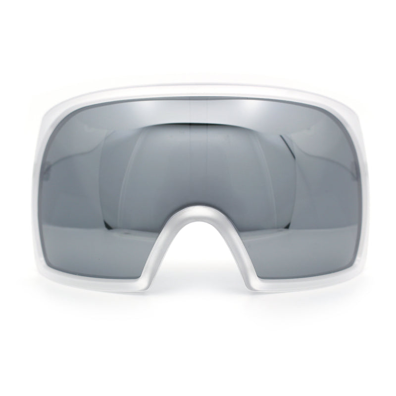Super Oversized XXL Goggle Style Wrap Around Sport Plastic Sunglasses