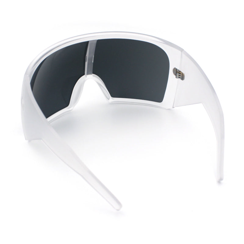 Super Oversized XXL Goggle Style Wrap Around Sport Plastic Sunglasses