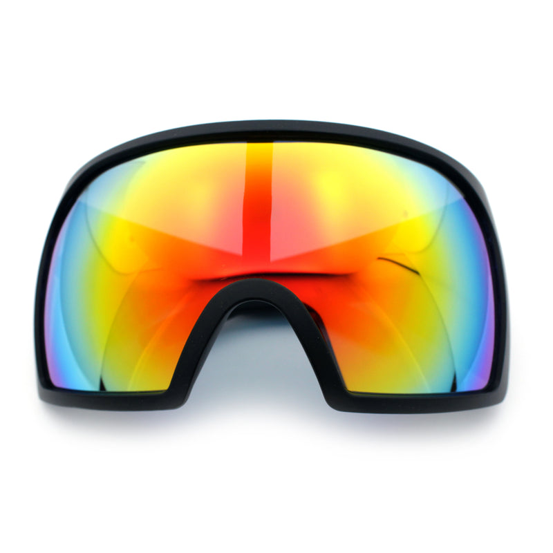 Super Oversized XXL Goggle Style Wrap Around Sport Plastic Sunglasses