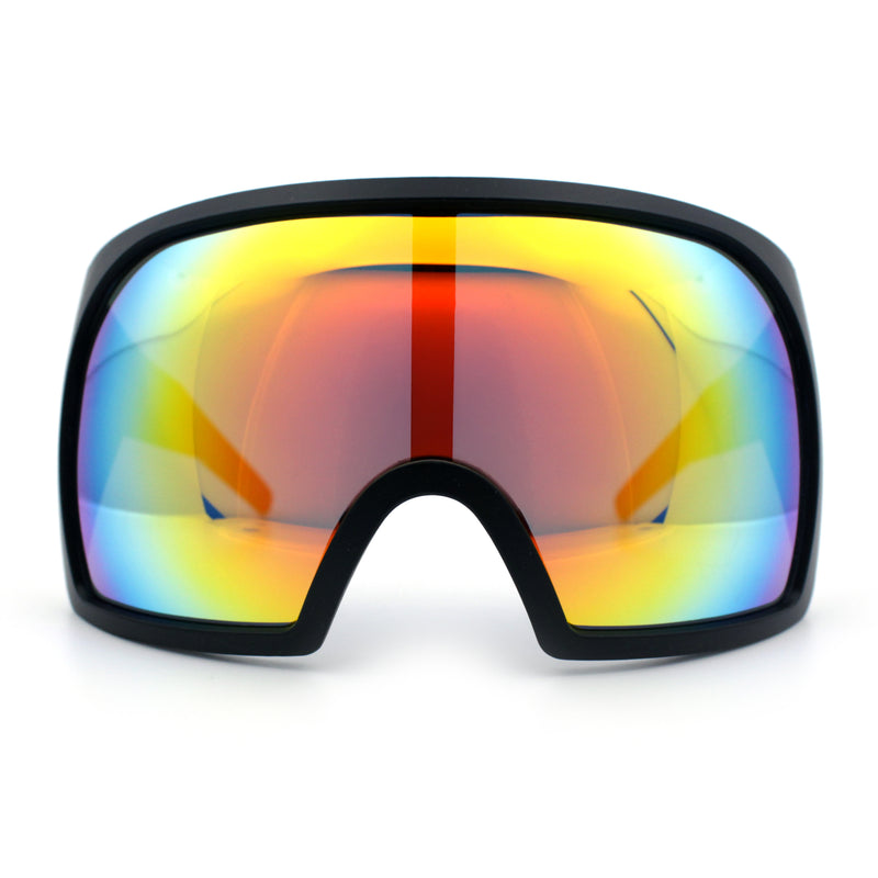 Super Oversized XXL Goggle Style Wrap Around Sport Plastic Sunglasses