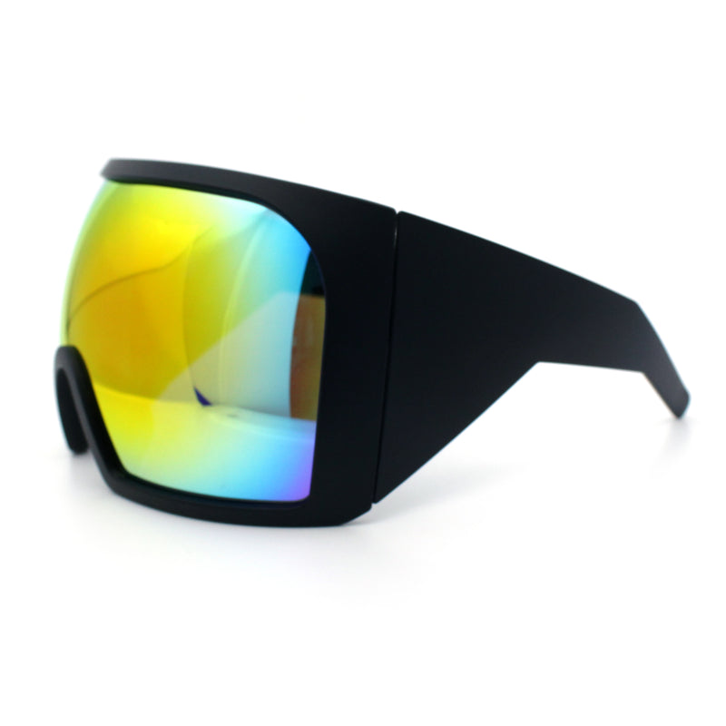 Super Oversized XXL Goggle Style Wrap Around Sport Plastic Sunglasses