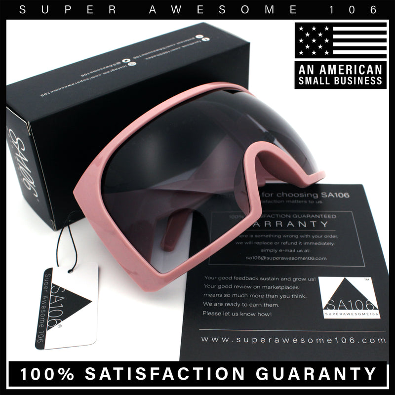 Super Oversized XXL Goggle Style Wrap Around Sport Plastic Sunglasses