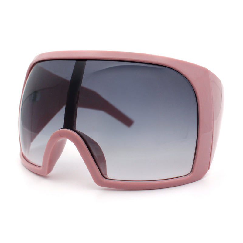 Super Oversized XXL Goggle Style Wrap Around Sport Plastic Sunglasses
