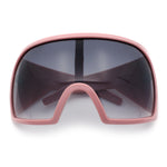 Super Oversized XXL Goggle Style Wrap Around Sport Plastic Sunglasses
