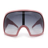Super Oversized XXL Goggle Style Wrap Around Sport Plastic Sunglasses