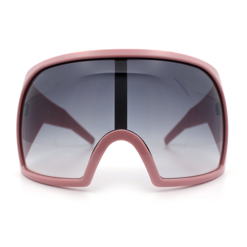 Super Oversized XXL Goggle Style Wrap Around Sport Plastic Sunglasses