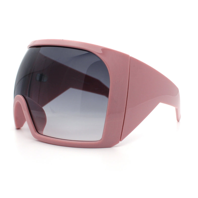 Super Oversized XXL Goggle Style Wrap Around Sport Plastic Sunglasses