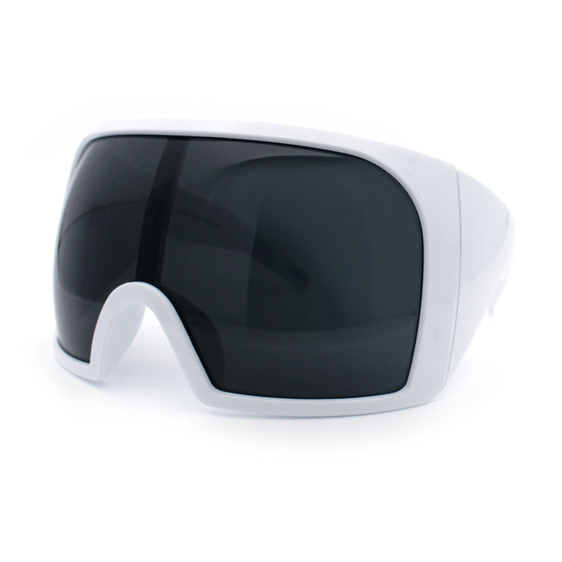 Super Oversized XXL Goggle Style Wrap Around Sport Plastic Sunglasses