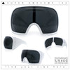Super Oversized XXL Goggle Style Wrap Around Sport Plastic Sunglasses