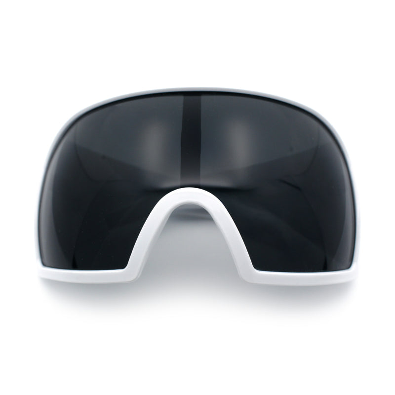 Super Oversized XXL Goggle Style Wrap Around Sport Plastic Sunglasses