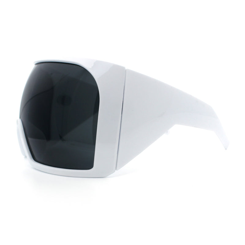 Super Oversized XXL Goggle Style Wrap Around Sport Plastic Sunglasses