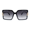 Womens Oversized Rimless Butterfly Rich Luxury Designer Fashion Plastic Sunglasses