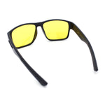 Xloop Night Driving Vision Classic Large Biker Style Wrap Around Plastic Sport Sunglasses