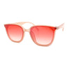 Womens Hipster Inset lens Thin Horn Rim Hipster Plastic Rectangle Sunglasses