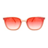 Womens Hipster Inset lens Thin Horn Rim Hipster Plastic Rectangle Sunglasses