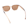 Womens Hipster Inset lens Thin Horn Rim Hipster Plastic Rectangle Sunglasses