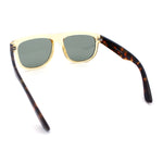 Gentlemanly Oversized Curved Top Racer Plastic Horned Retro Sunglasses