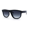 Gentlemanly Oversized Curved Top Racer Plastic Horned Retro Sunglasses