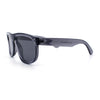 Gentlemanly Oversized Curved Top Racer Plastic Horned Retro Sunglasses