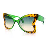 Womens Bold Bowtie Butterfly Shape Oversized Cute Diva Plastic Sunglasses