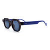 Trendy Retro Hipster Norncore Octagonal Keyhole Horn Rim Plastic Sunglasses