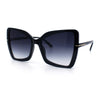 Womens Classic Bowtie Butterfly 90s Designer Fashion Plastic Oversize Sunglasses