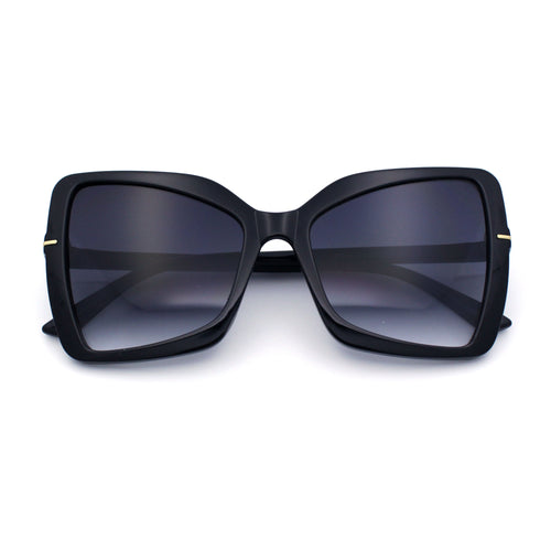 Womens Classic Bowtie Butterfly 90s Designer Fashion Plastic Oversize Sunglasses