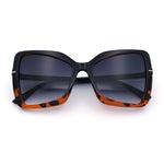 Womens Classic Bowtie Butterfly 90s Designer Fashion Plastic Oversize Sunglasses
