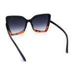 Womens Classic Bowtie Butterfly 90s Designer Fashion Plastic Oversize Sunglasses