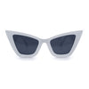 Womens Retro Large Gothic Cat Eye Thick Plastic Retro 80s Squared Sunglasses
