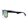 Mens Metal Rim Rectangle Sporty Plastic Temple Classy Manly Sunglasses