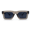 Nostalgic Chunky Thick Horn Rim Narrow Rectangle Plastic Hipster Sunglasses