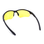 Xloop Mens Baseball Half Rim Blue Light Glare Blocking Night Driving Sunglasses