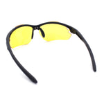 Xloop Mens Baseball Half Rim Blue Light Glare Blocking Night Driving Sunglasses