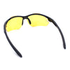 Xloop Mens Baseball Half Rim Blue Light Glare Blocking Night Driving Sunglasses