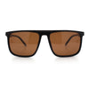 Mens Antiglare Polarized Lens Oversized Flat Top Thin Plastic Sunglasses