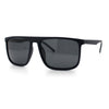 Mens Antiglare Polarized Lens Oversized Flat Top Thin Plastic Sunglasses