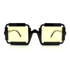 Womens Unique Art Deco Noveau Rectangle Glam Plastic Sunglasses