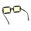 Womens Unique Art Deco Noveau Rectangle Glam Plastic Sunglasses