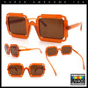 Womens Unique Art Deco Noveau Rectangle Glam Plastic Sunglasses