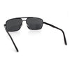 Mens Air Force Rectangular Metal Rim Officer 90s Manly Sunglasses