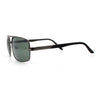 Mens Air Force Rectangular Metal Rim Officer 90s Manly Sunglasses