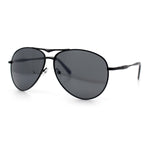 Mens Air Force Iconic Oversized Mirror Lens Metal Rim Officer Sunglasses