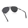 Mens Air Force Iconic Oversized Mirror Lens Metal Rim Officer Sunglasses