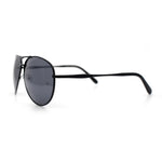 Mens Air Force Iconic Oversized Mirror Lens Metal Rim Officer Sunglasses