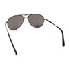 Mens Air Force Iconic Oversized Mirror Lens Metal Rim Officer Sunglasses