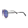 Mens Air Force Iconic Oversized Mirror Lens Metal Rim Officer Sunglasses