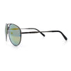 Mens Air Force Iconic Oversized Mirror Lens Metal Rim Officer Sunglasses